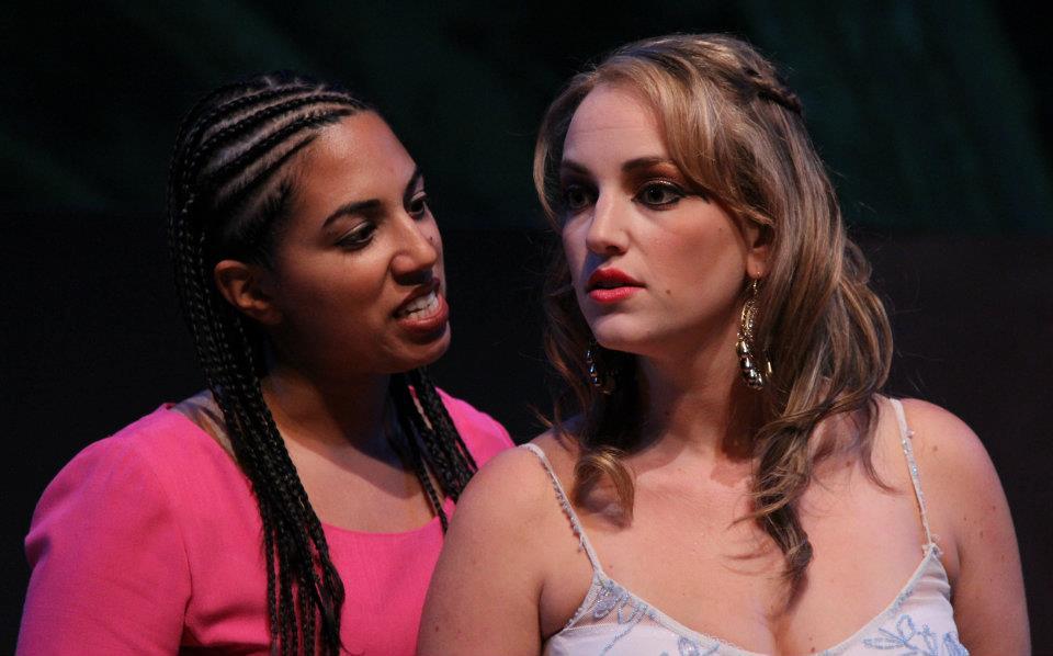 Meera Mohan and Kimberly Suskind as Aida and Amneris